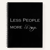 Moins de gens Plus de Carnet de chiens (Devant)