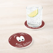 Moins de parler plus de Dessous de verre de boisso (Côté)