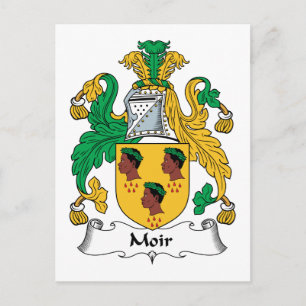 Moir Family Crest Briefkaart