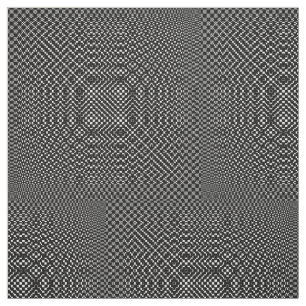 Moire Checkers door Kenneth Yoncich Stof