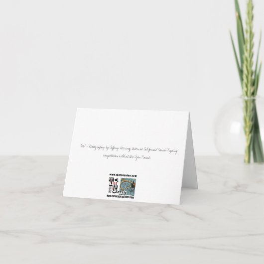 "MOIS - Carte pour notes d'un grand cheval" (Dos)