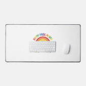 Mois de la fierté arc-en-ciel design de gravure vi (Clavier et souris)