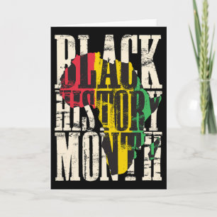 Mois de l'histoire des Noirs Carte africaine fière