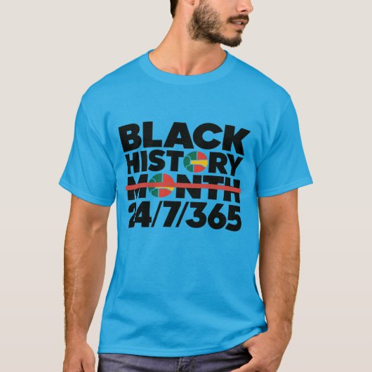Mois de l'histoire des Noirs Conception de T-shirt (Devant)