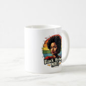Mois de l'histoire des Noirs - Fière Mug café femm (Devant droit)