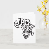 Mois de l'histoire noire Afrique Carte Design éduc (Fleur jaune)