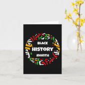 Mois De L'Histoire Noire Avec Carte Africaine Drap (Fleur jaune)