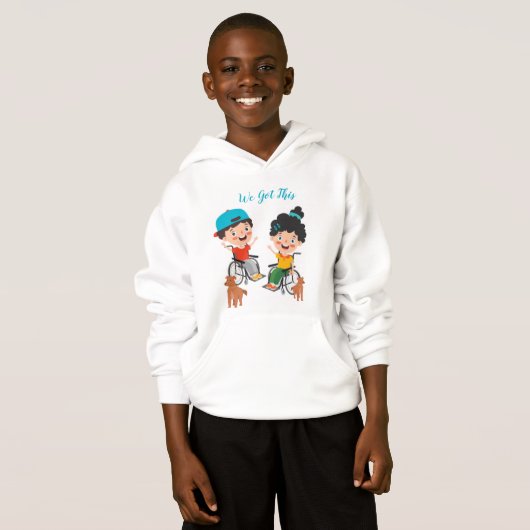 Mois de l'invalidité Sweatshirt pour enfants (Devant entier)