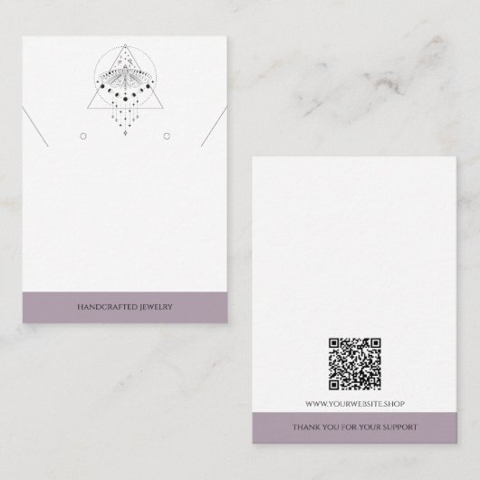 Mois de phase de la lune de Heather | Carte d'affi (Devant / Derrière)