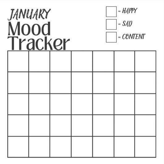 Mois et humeur personnalisés | Sticker Mood Tracke (Devant)