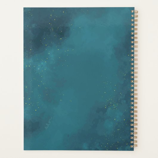 Mois et semaine Blue & Gliter (Dos)