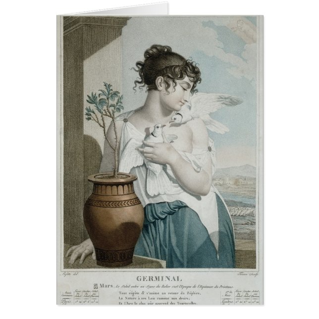 Mois germinal et septième de calendrier (Devant)