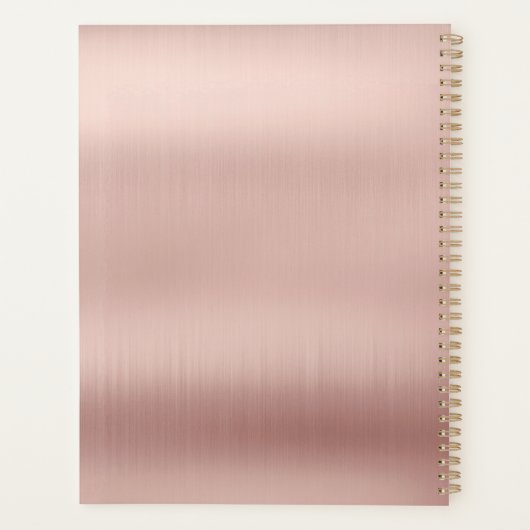 Mois initial simple rose pâle (Dos)