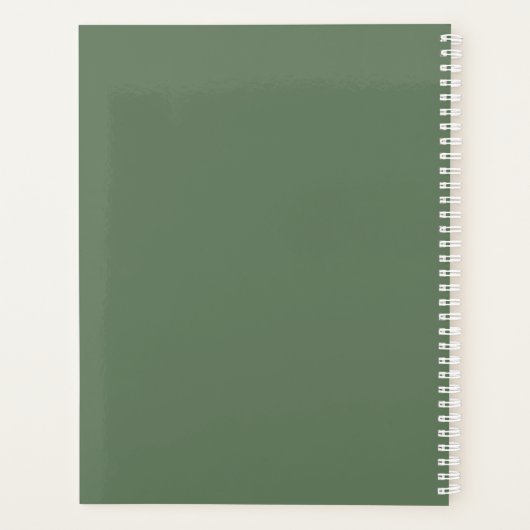 Mois initial vert simple (Dos)