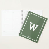 Mois initial vert simple (Devant avec enveloppe)