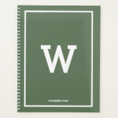 Mois initial vert simple (Devant)
