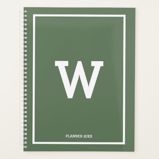 Mois initial vert simple (Devant)