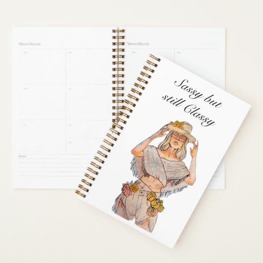 Mois Planner Sassy mais toujours Classy (Devant avec enveloppe)