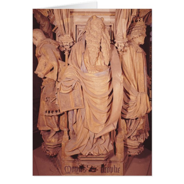 Moïse, détail du piédestal hexagonal (Devant)