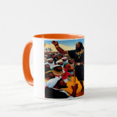 Moïse Dirige Le Peuple Combo Mug (Devant gauche)