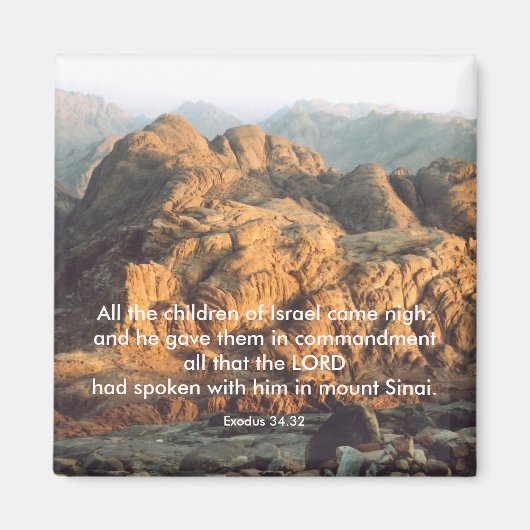 Moïse donne les commandements - Magnet (Devant)