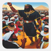 Moïse Mène Le Peuple Hors D'Egypte Stickers (Devant)