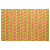 moisissure florale tissu vert rose vintage (Yard)