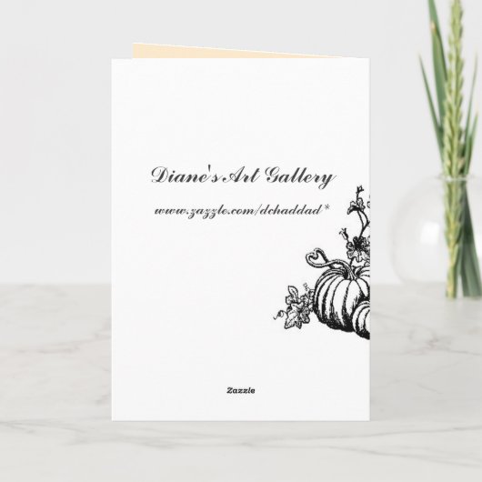 Moisson automnale - Carte d'inspiration (Dos)