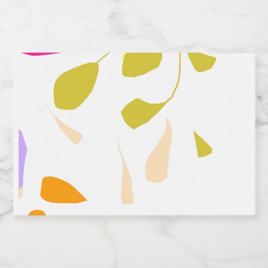 Moisson d'automne Étiquette bouteille de vin perso (Étiquettes simples)