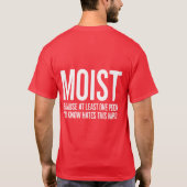 Moist – Het klassieke T-shirt van Cringe (Achterkant)