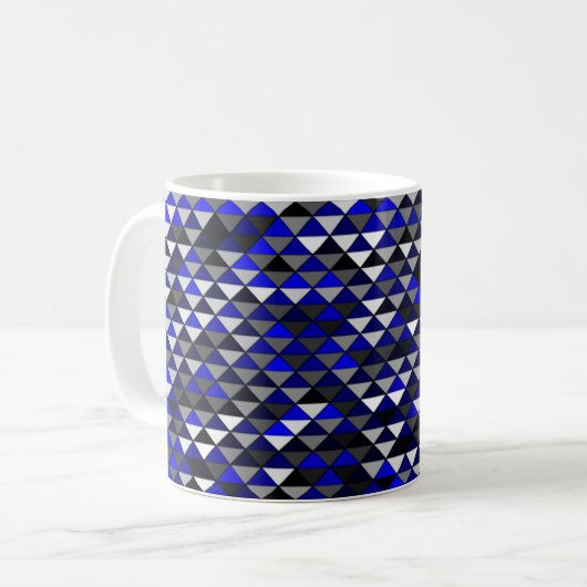 Moitié et demi-diamants 11oz Mug (Devant gauche)