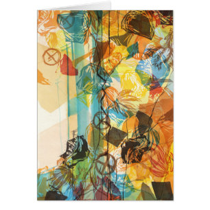 Mojave abstrait de carte d'art de désert de