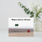 Mojave Desert Nevada Briefkaart (Staand voorkant)