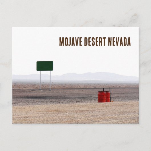 Mojave Desert Nevada Briefkaart (Voorkant)