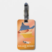Mojave Desert USA-kaart Bagagelabel (Achterkant verticaal)