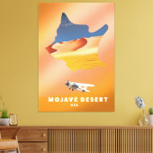 Mojave Desert USA-kaart Canvas Afdruk (Insitu (Woonkamer))