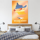 Mojave Desert USA-kaart Canvas Afdruk (Insitu (Slaapkamer))