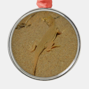 Mojave Franje-Teen Hagedis Metalen Ornament