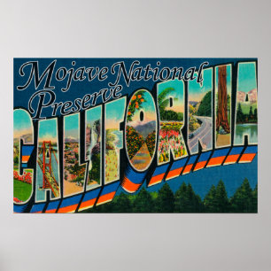 Mojave Nat'l Preserve, Californië Poster