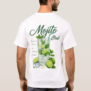 Mojito Club Cocktail T-shirt   Limoen Munt Drankli
