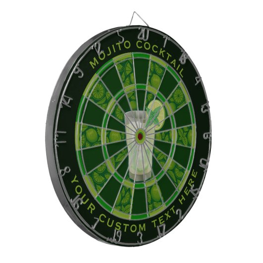 Mojito Cocktail Dartbord (Voorkant Links)