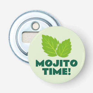 Mojito-cocktailflesopener met aangepaste quote button flesopener