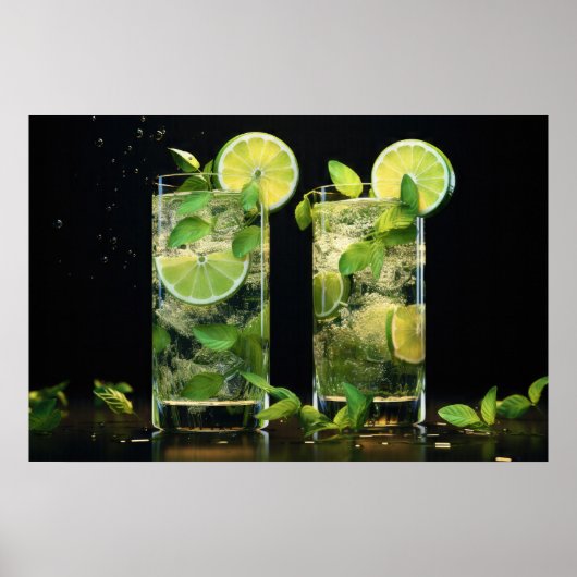 Mojito Cocktails Poster (Voorkant)