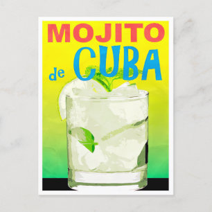Mojito de Cuba vintage-briefkaart Briefkaart