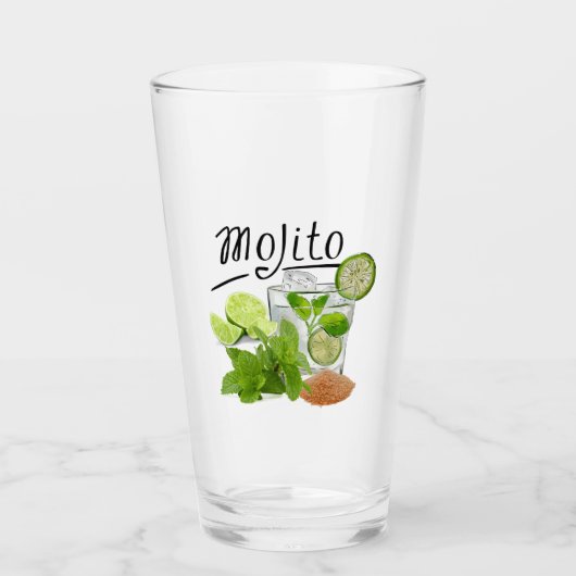 Mojito Drink :-) Glas (Voorkant)