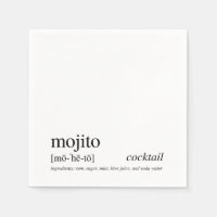 Mojito Modern Quote Black Typography Cocktail