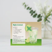 Mojito Recept Kaart (Staand voorkant)