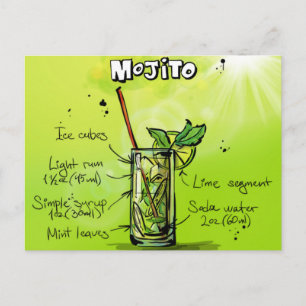 Mojito Recipe Briefkaart