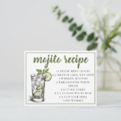Mojito Recipe Briefkaart (Staand voorkant)