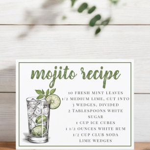 Mojito Recipe Briefkaart